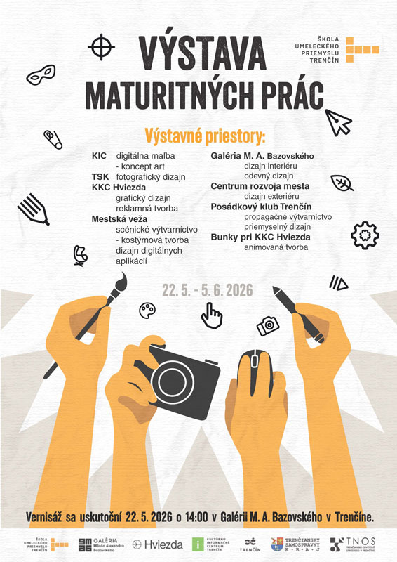 Plagát na výstavu maturitných prác